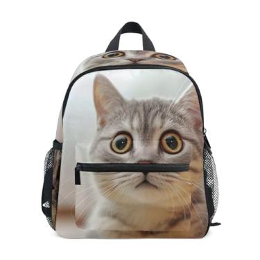 Imagem de GAIGEO Cat Funny Animal Small Backpack for Kids with Whistle, Adjustable Chest Strap, Boys Mini Backpack Lightweight & Compact for Ages 3-8