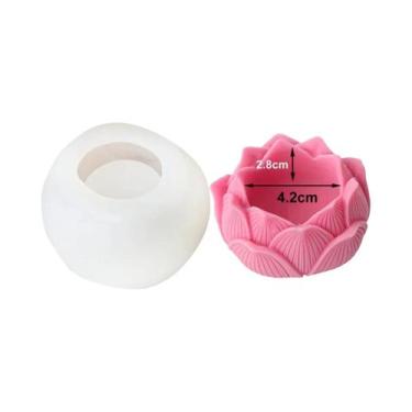 Imagem de Molde De Silicone Para Vela Aromática Em Forma De Flor De Lótus Ferram