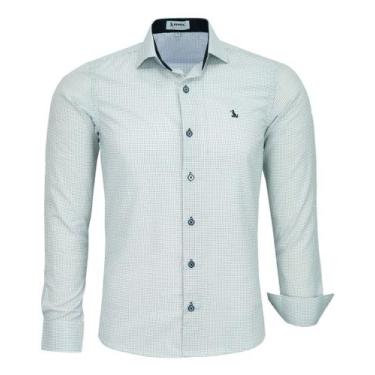 Imagem de Camisa Social Manga Longa Amil Slim Fácil De Passar 1861, Branco, Pret