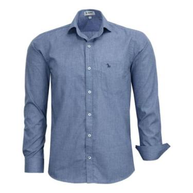 Imagem de Camisa Mescla Social Comfort Ml Com Bolso Passa Fácil 1889 - Amil, Jea