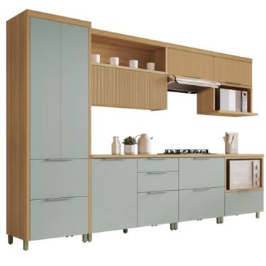Imagem de Armário De Cozinha Completa 100% Mdf 7 Portas 7 Gavetas Mariah