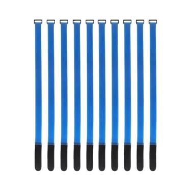 Imagem de Fita Mágica De Nylon Reutilizável 10 Peças, Fitas De Gancho E Laço Aut