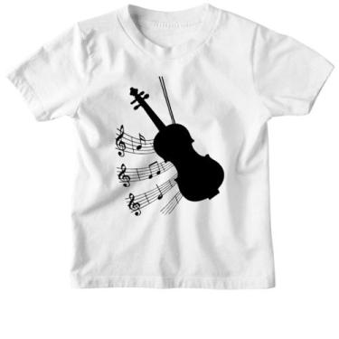 Imagem de Camiseta Infantil Silhuetta Musica Violino, 6
