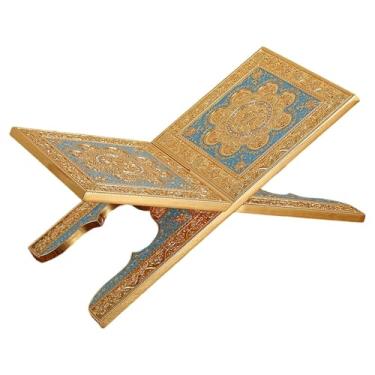 Imagem de KiBcsLic Suporte para livros, suporte de leitura, estável, em liga de zinco, elegante, fácil de instalar, para livros, porta-notebooks, revistas, decoração de, Style C