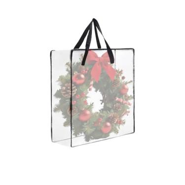 Imagem de 1 bolsa de armazenamento de grinaldas, 66 cm, 95 L, recipiente de armazenamento para armazenamento doméstico, bolsa de armazenamento para decoração de guirlanda de primavera, verão, Natal, ou cobertor