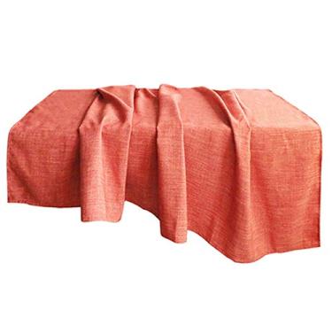 Imagem de Toalha de mesa retangular toalha de mesa de conferência estudantil toalha de mesa redonda cor sólida simples capa de mesa de café (cor: verde tamanho: 180 * 135 cm) (laranja 140 x 140 cm)