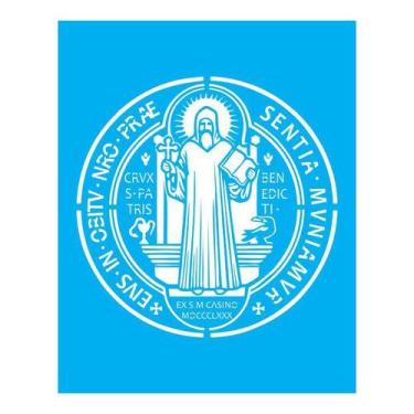 Imagem de Stencil Tamako Medalha De São Bento - 20X25Cm - Ref B177