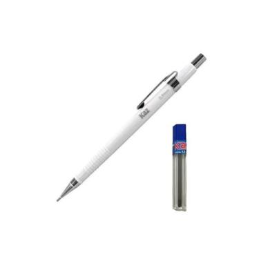 Imagem de Kit Lapiseira + Grafite 0.5mm KAZ Cor Lapiseira:Branca - KAZAN