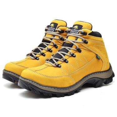 Imagem de Bota Coturno Adventure Masculino Couro Cadarço Macio Trilha-Masculino