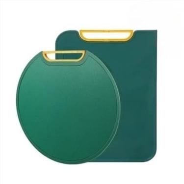 Imagem de Tábua De Corte Antibacteriana À Prova De Mofo Redondo Retangular Com Suporte Em Pé Para Cozinha