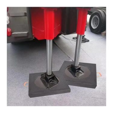 Imagem de 2 peças de almofadas de guindaste quadradas resistentes - 68,5 cm, 58,4 cm, 48,3 cm, 38,1 cm, 28,9 cm de largura, suportes de guindaste para campistas, caminhões de balde, pernas estabilizadoras, trem