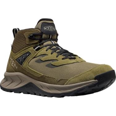 Imagem de KEEN Bota masculina Hightrail impermeável para caminhada verde-oliva martini/verde-oliva escuro 48 M