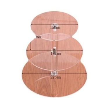 Imagem de Suporte De Bolo De Casamento Em Acrílico, Prato De Cupcakes Em Camadas