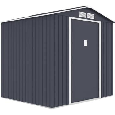 Imagem de Deposito De Aço Casa Container Armário Abrigo Jardim Exterior 213X131X192cm - Nevada