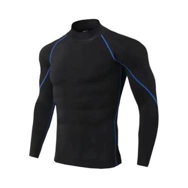 Imagem de Camiseta De Compressão De Manga Longa Para Homens, Secagem Rápida, Par