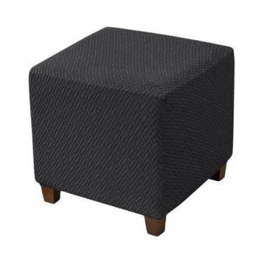 Imagem de Capa Elástica Jacquard Em T Para Puff Otomano, Protetor De Apoio De Pé