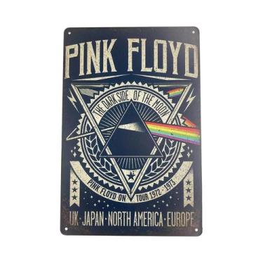 Imagem de Placa De Metal Decorativa Dark Side of the Moon De 12 Polegadas Para C