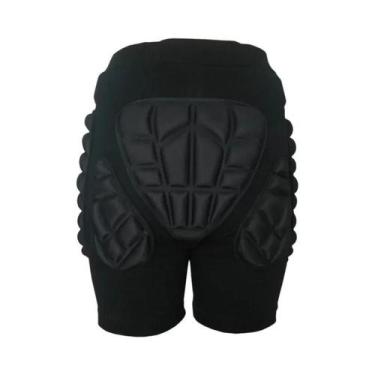 Imagem de Shorts Esportivos Pretos Acolchoados Para Esqui, Patinação E Snowboard