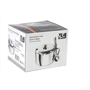 Imagem de Açucareiro C Colher Inox capacidade 250 g - KE HOME