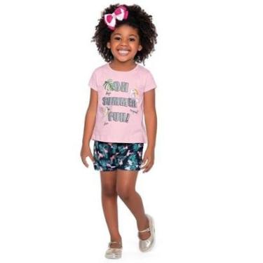 Imagem de Conjunto Infantil Menina Verão, Flamingo, 2 Peças - Fakini forfun-Feminino