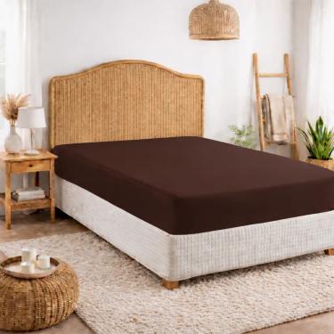 Imagem de Lençol Queen com Elástico 400 Fios Micropercal – 1 Peça Toque Acetinado