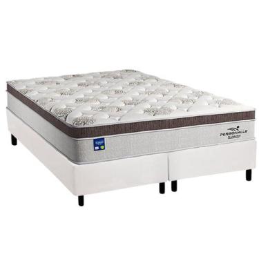 Imagem de Cama Box Queen: Colchão Molas Pocket Ensacadas Plumatex Personalle + B