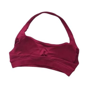 Imagem de Sutiã Esportivo Feminino De Alto Suporte, Sem Costura, Halter, Com Efe