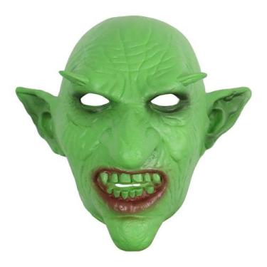 Imagem de Máscara Goblin Horror Full Face Latex Green para Halloween - taiyuanke