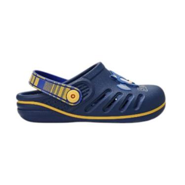 Imagem de Babuche Infantil Sonic Speed Grendene 22594, Azul, Amarelo, 31