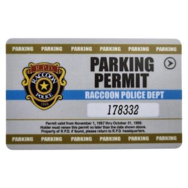 Imagem de Cartão Estacionamento R.p.d. Resident Evil Raccoon Police - Tenda Medi