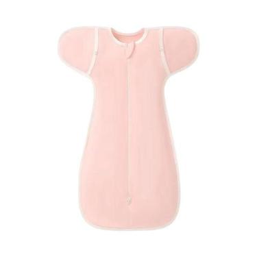 Imagem de 100% algodão 0-6 meses recém-nascido swaddle saco de dormir recém-nasc