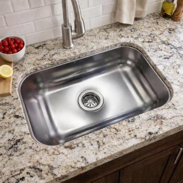 Imagem de Cuba Inox 430 Cozinha N2 56x34x17 Eletrocubas Fosco