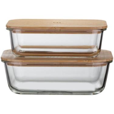 Imagem de Potes Herméticos Refratários com Tampa de Bambu Electrolux, 1,520L 2,2