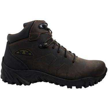 Imagem de Coturno Masculino Adventure Sport Trilha Acampamento Dia a Dia Trabalho em Couro Bull Terrier Tracker