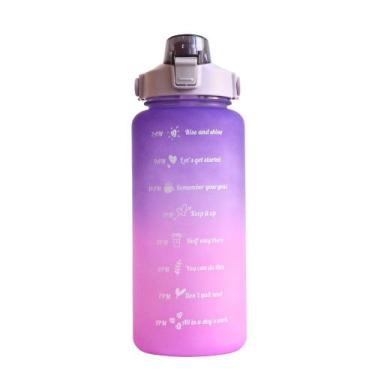 Imagem de Garrafa Squeeze Motivacional 2L Colorida Sortida Com Alça - Tripx