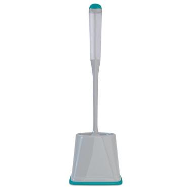 Imagem de Escova Sanitária com Dispenser e Suporte para Limpeza do Vaso em PP PS TPR para Banheir...