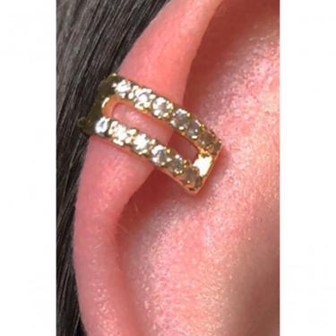 Imagem de Piercing Fake Floratta Joias F027 Banhado em Ouro 18K 1,1CM Dourado Hipoalergênico Níquel Free Feminino