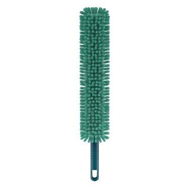 Imagem de Espanador Flexível Flashlimp em Chenile Verde para Limpeza com Microfibra 100% de Alta Absorção Haste Flexível