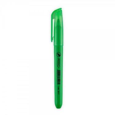 Imagem de Marca Texto Brw Modelo Escolar Fluorescente Ponta Chanfrada 4 e 0 mm Tamanho 7 X 135 mm Unidade Verde
