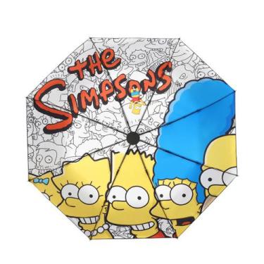 Imagem de Guarda-chuva Simpsons Anime à prova de vento resistente a UV transpare