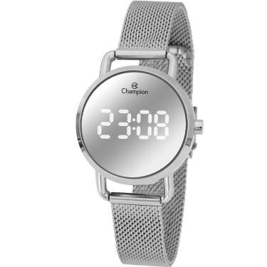 Imagem de Relógio CHAMPION feminino digital prata CH48199Q