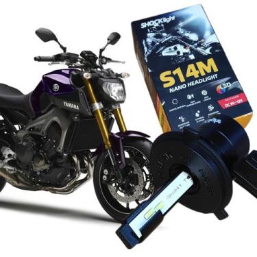 Imagem de Lâmpada Super Led Farol Yahama Mt 09 Nano S14 H4 6000k - SHOCKLIGHT