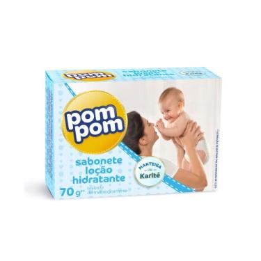 Imagem de Sabonete Infantil Pom Pom Loção Hidratante Bebê 70g