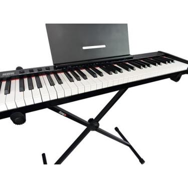 Imagem de Piano Digital 61 Teclas Midi Konix- Ph61-s Bat Rec+ Suporte Pedestal -