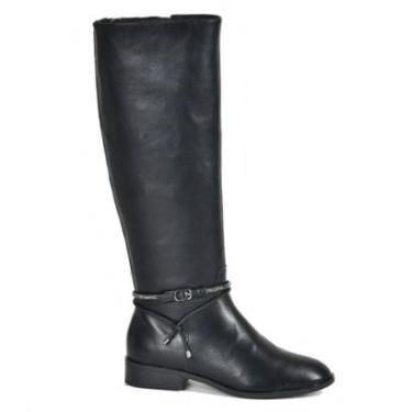 Imagem de BOTA CANO LONGO VIA MARTE 085 004 01 PRETA FEMININA Via Marte-Feminino