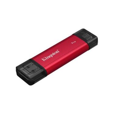 Imagem de SSD Externo Portátil Kingston, 1TB, Dual USB-A/C, Leitura 1050 MB/s, G