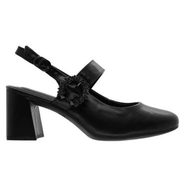Imagem de Sapato Slingback Feminino Dakota DO283 Preto, 35, Preto