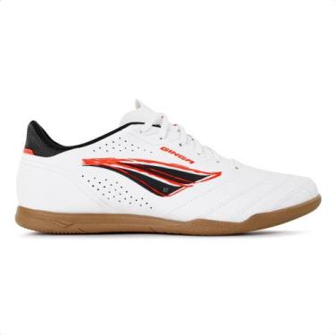 Imagem de Chuteira Futsal Penalty Ginga Y-1 Unissex, 42, Branco, Preto