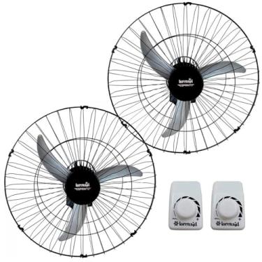 Imagem de Ventilador De Parede Loren Sid Tufão Max 60 M2 Preto Com 3 Pás De Polipropileno, 60Â cm De Diâmetro 127Â v/220Â v
