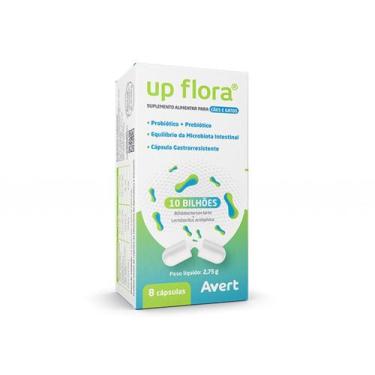 Imagem de Suplemento alimentar up flora probiótico cães e gatos 8 capsulas - AVE